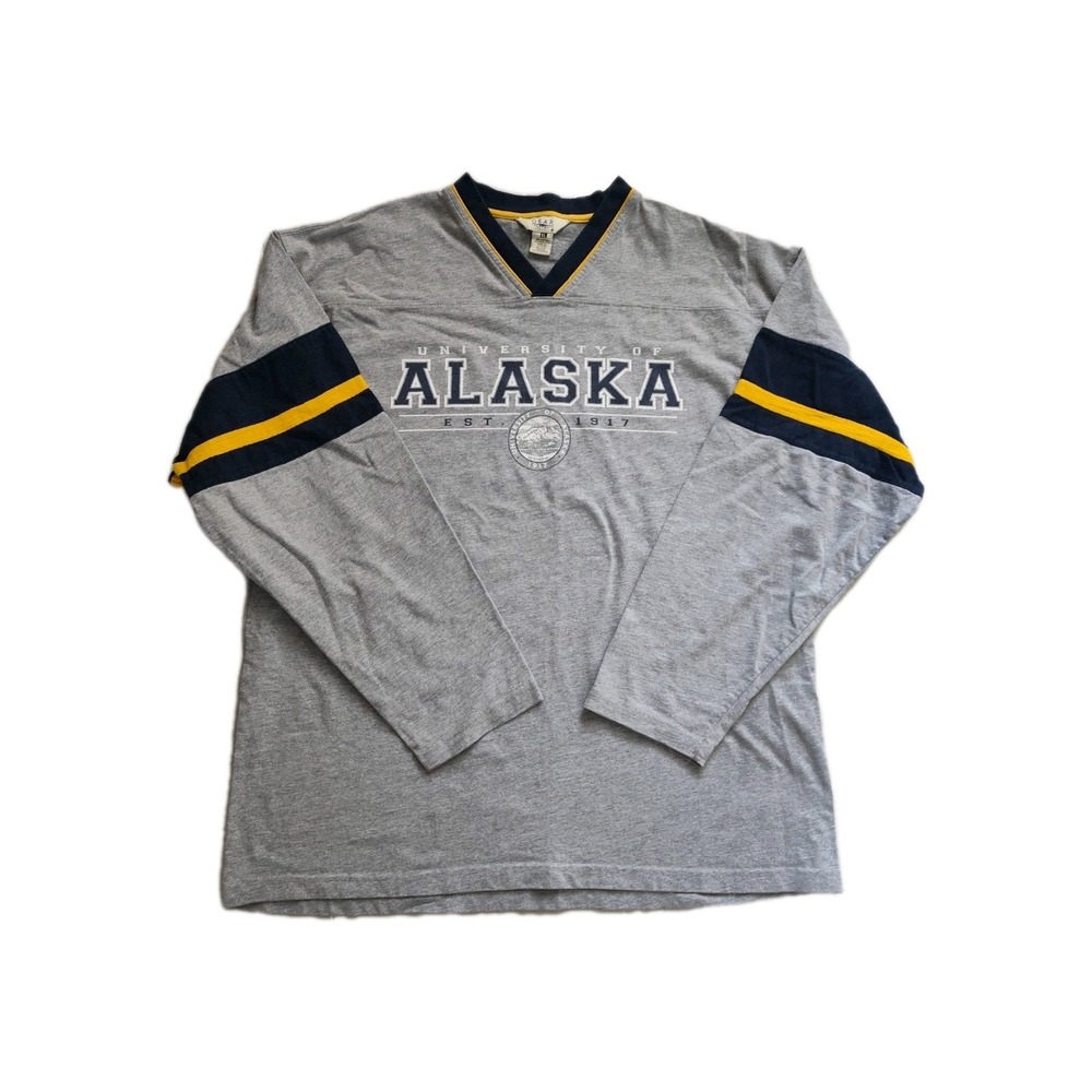 Vintage University of Alaska Varsity Shirt Mens XL Gear for Sport 90s